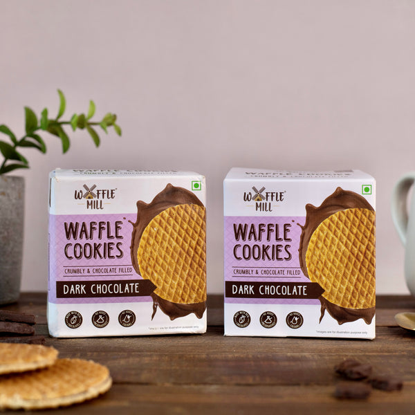 Waffle Cookies - Dark Chocolate - 5 Pieces