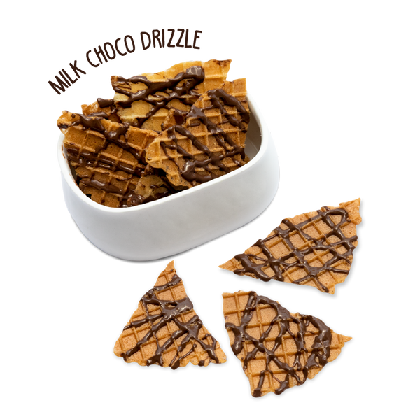 Waffle Chips - Milk Chocolate - 4 Packets