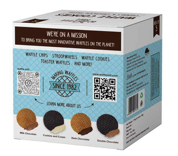 Waffle Cookies - Cookies & Cream - 5 Pieces