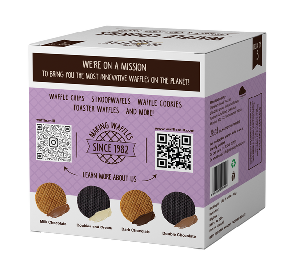 Waffle Cookies - Dark Chocolate - 5 Pieces