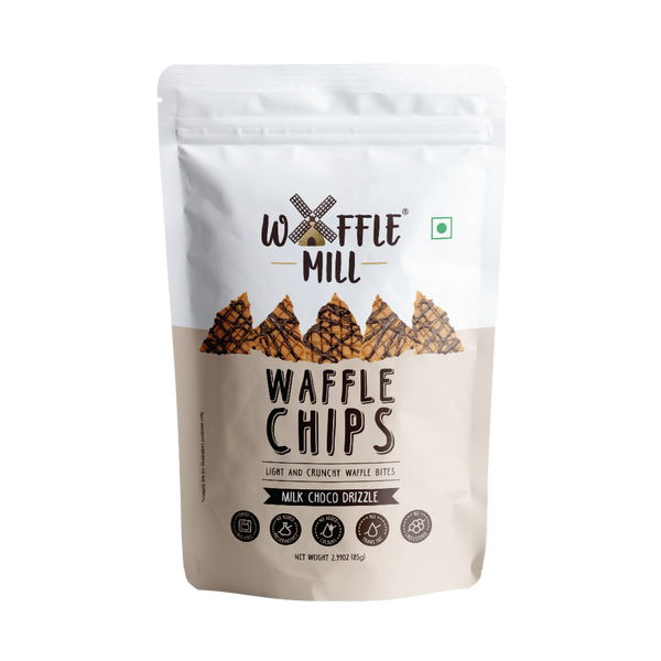 Waffle Chips - Milk Chocolate - 4 Packets