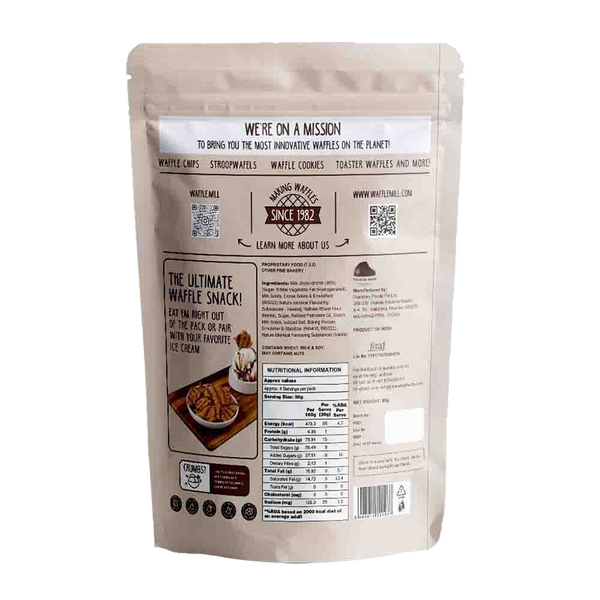 Waffle Chips - Milk Chocolate - 4 Packets