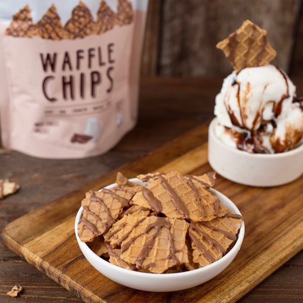 Waffle Chips - Milk Chocolate - 4 Packets