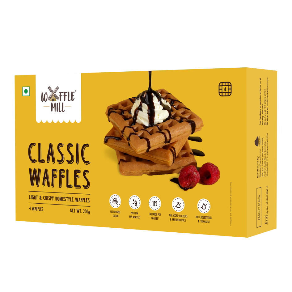 Frozen Waffles Classic 8 Pieces Waffle Mill