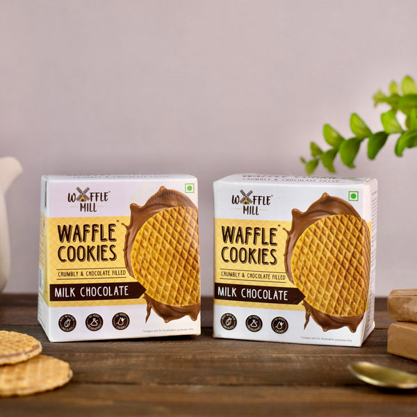 Waffle Cookies - Milk Chocolate - 5 Pieces