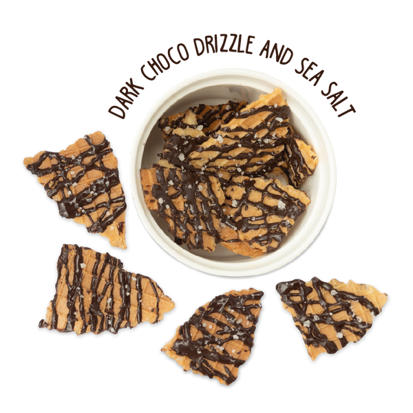 Waffle Chips - Dark Choco Drizzle and Sea Salt - 4 Packets