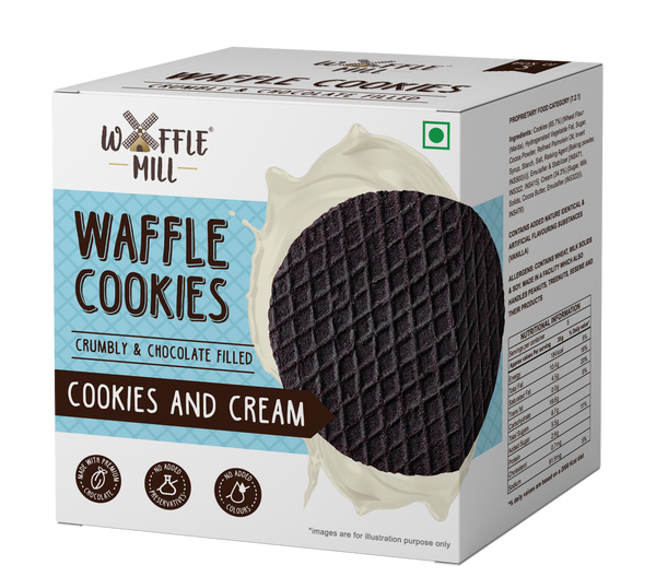 Waffle Cookies - Cookies & Cream - 5 Pieces