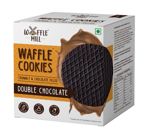 Waffle Cookies - Double Chocolate - 5 Pieces