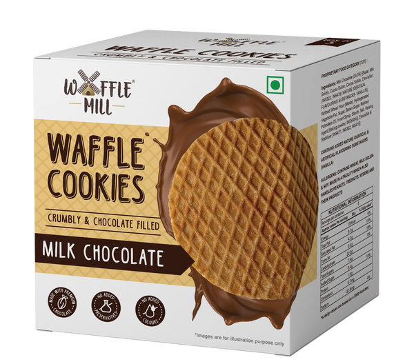 Waffle Cookies - Milk Chocolate - 5 Pieces